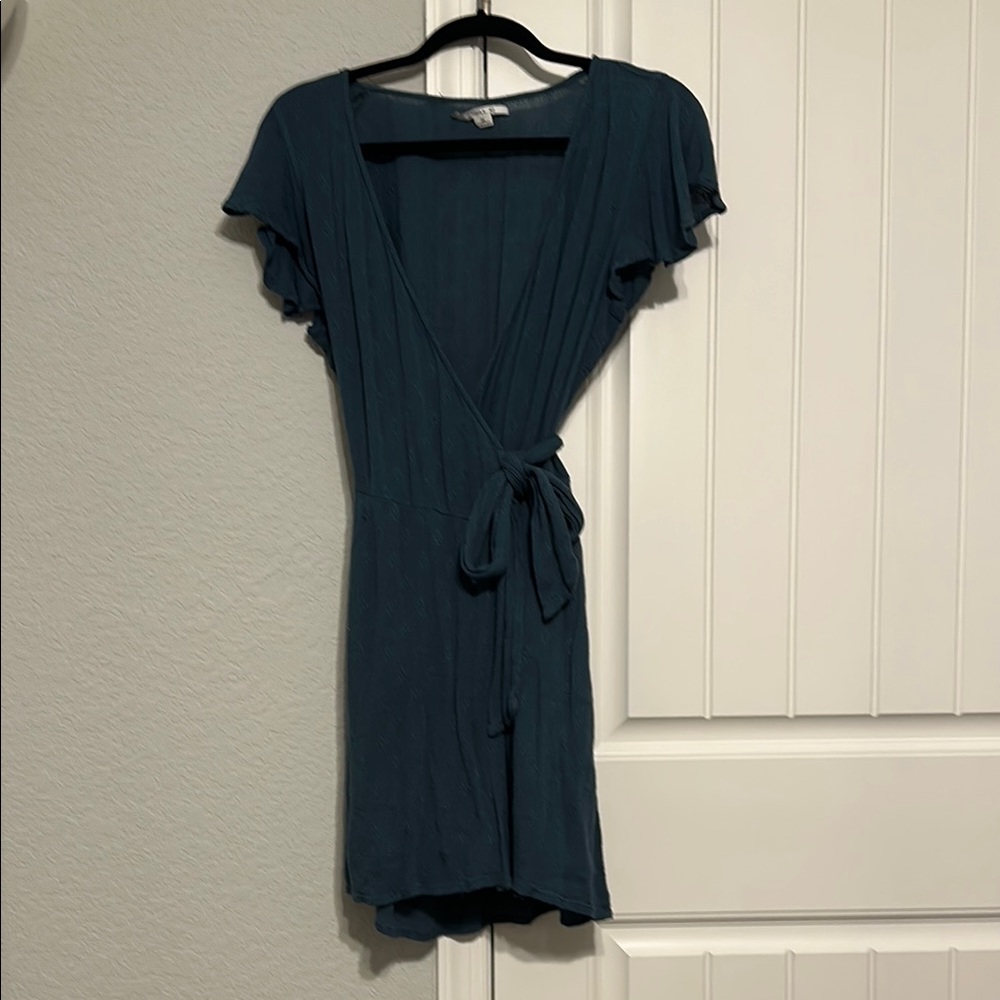 O'Neill Deep Teal Mini Wrap Dress